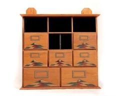 Retro - målade dekoration dagliga nödvändigheter